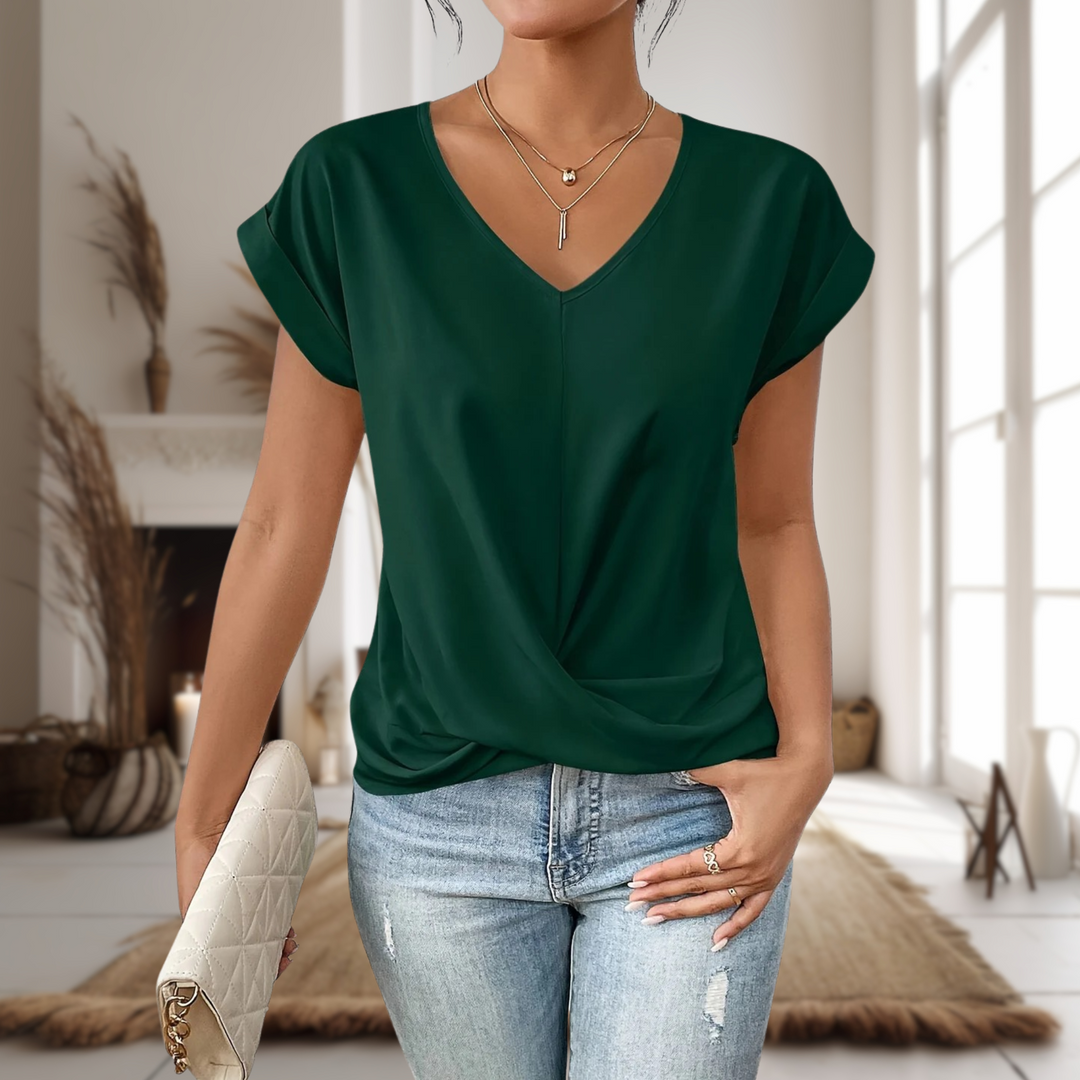 Women's Sweetheart Neck Casual T-Shirt