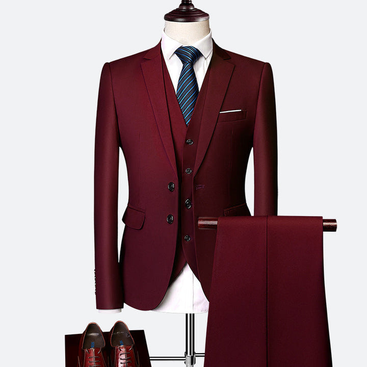 3-part, formal men's suit set 10