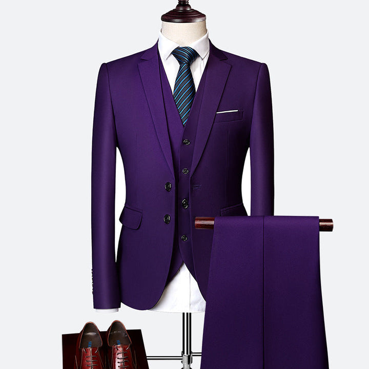 3-part, formal men's suit set 11