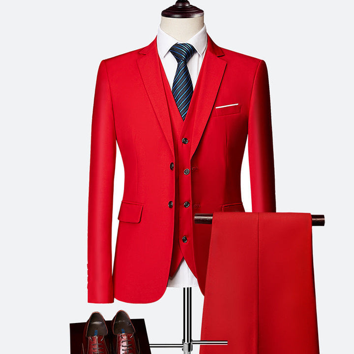 3-part, formal men's suit set 8