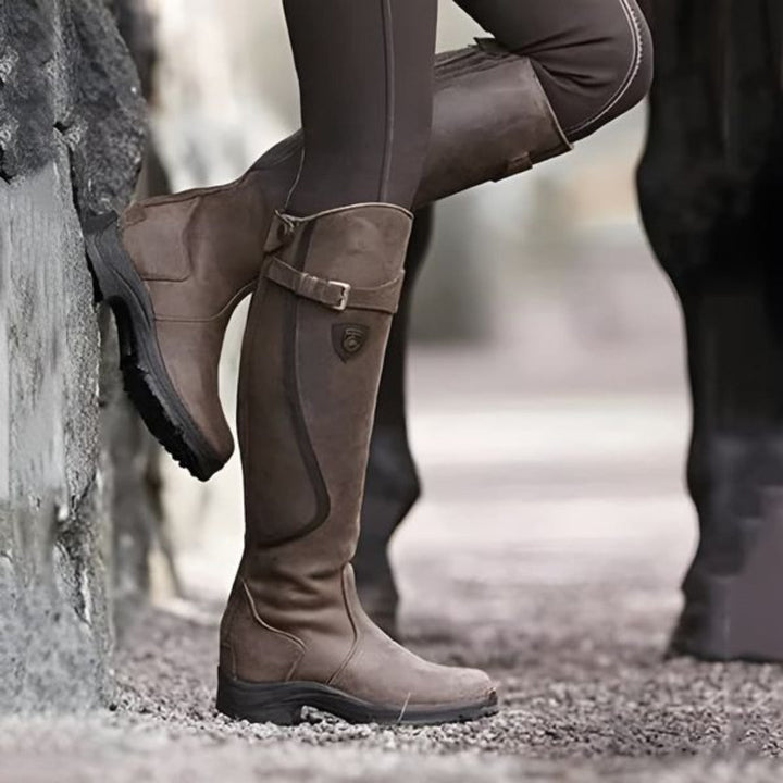 High Top Boots with Modern Design and Knee High Cut for Women