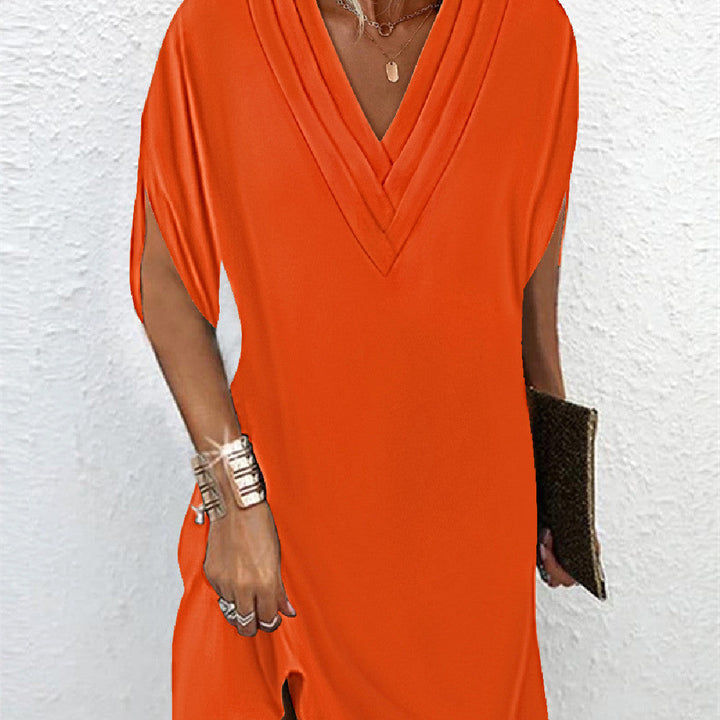 V Neck Mini Dress for Women