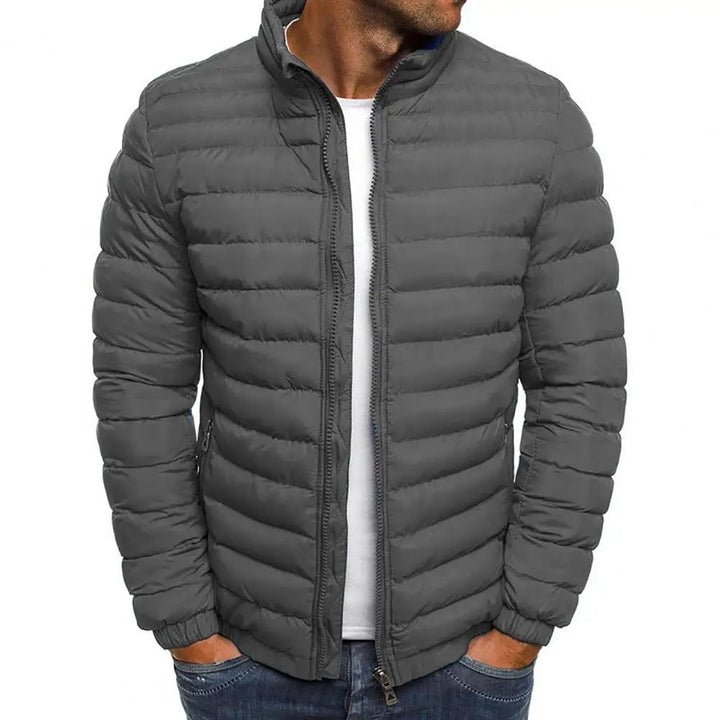 Winter Puffer Jacket with Hooded Design for Men