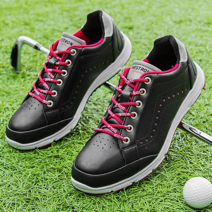 Golf Shoes with Integrated Spikes and Athletic Design for Men