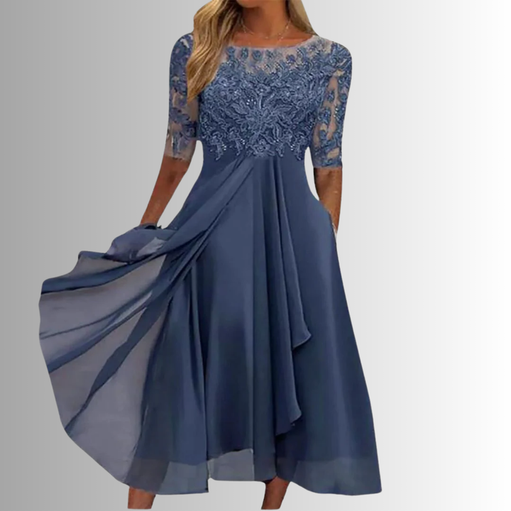 Women's Lace Midi Dress Formal