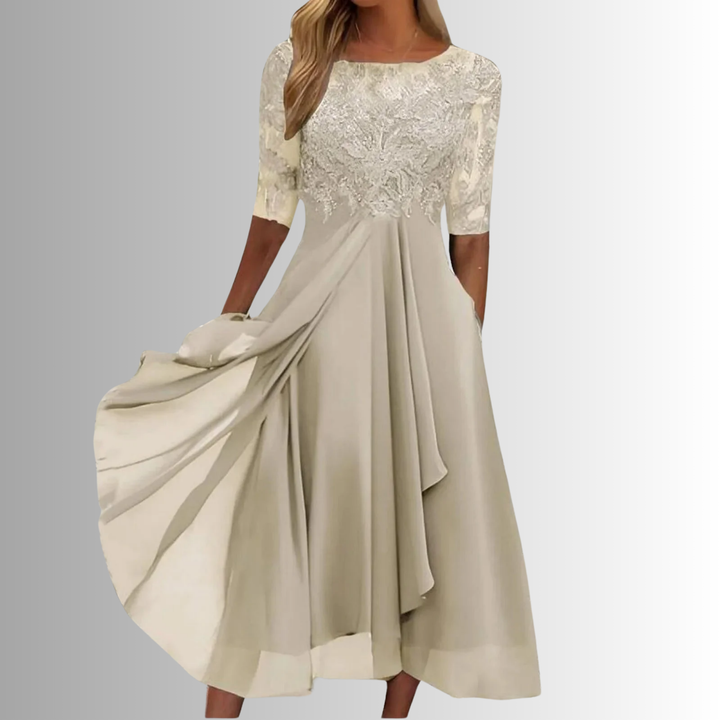 Women's Lace Midi Dress Formal