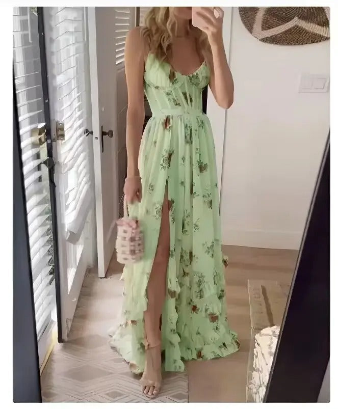 Women's Floral Wedding Maxi Dress