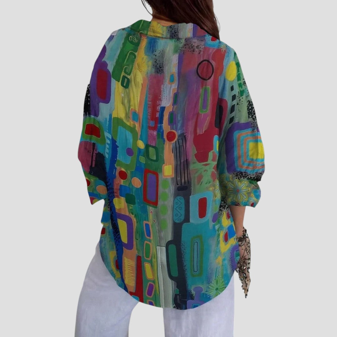 Women's Geometric Print Blouse