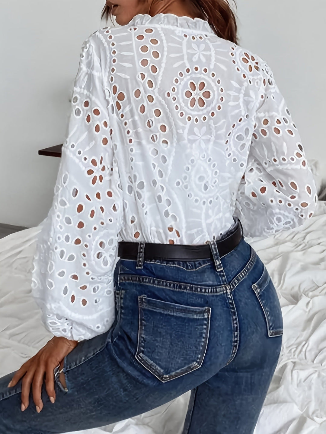 Women's Floral Long Sleeve Blouse