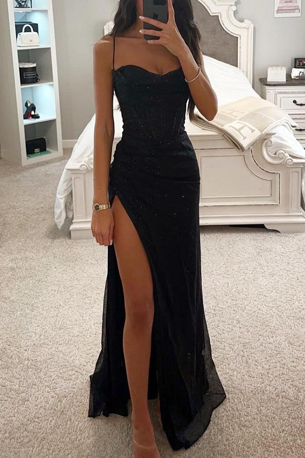 Piper | Wedding Guest Maxi Dress Corset Slit
