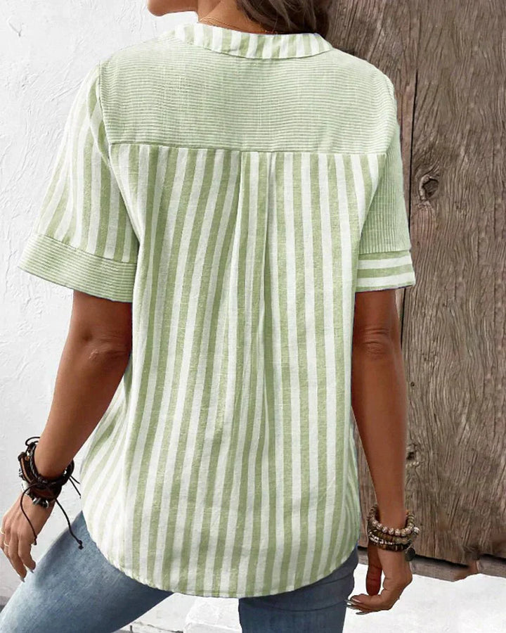 Women's Striped Soft Blouse