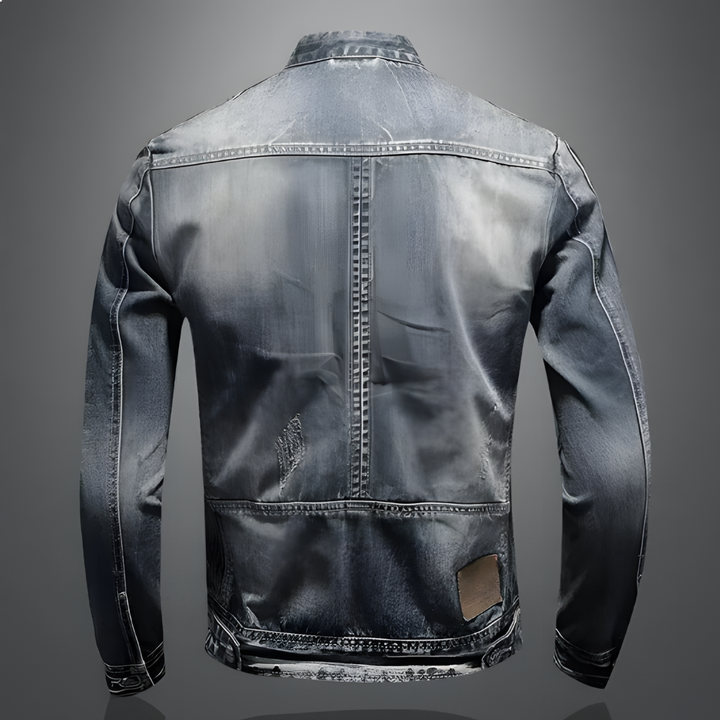 Retro Style Jacket with Classic Button Detail for Men
