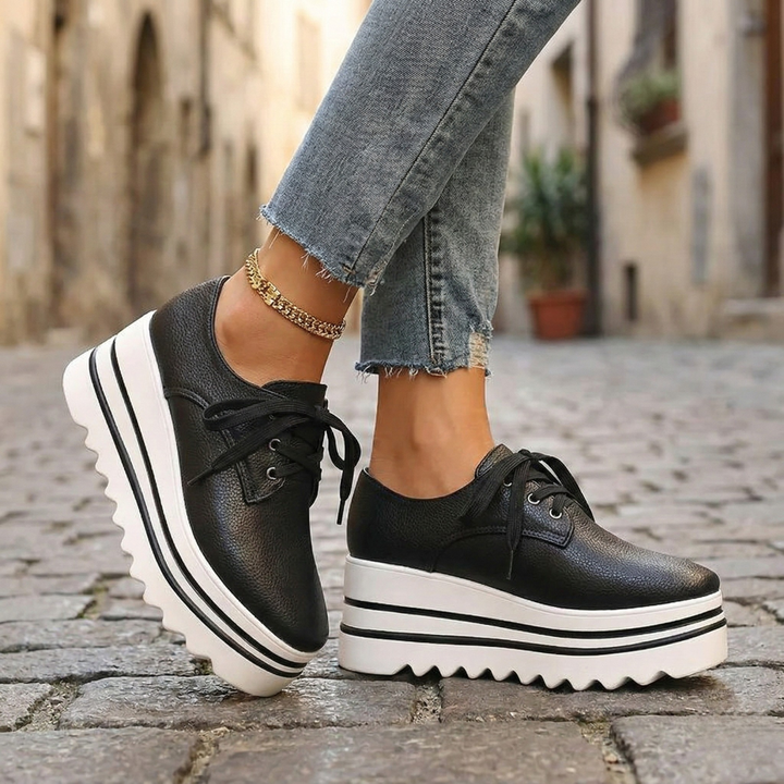 Matilda | Women's Platform Oxford Shoes Lace Up
