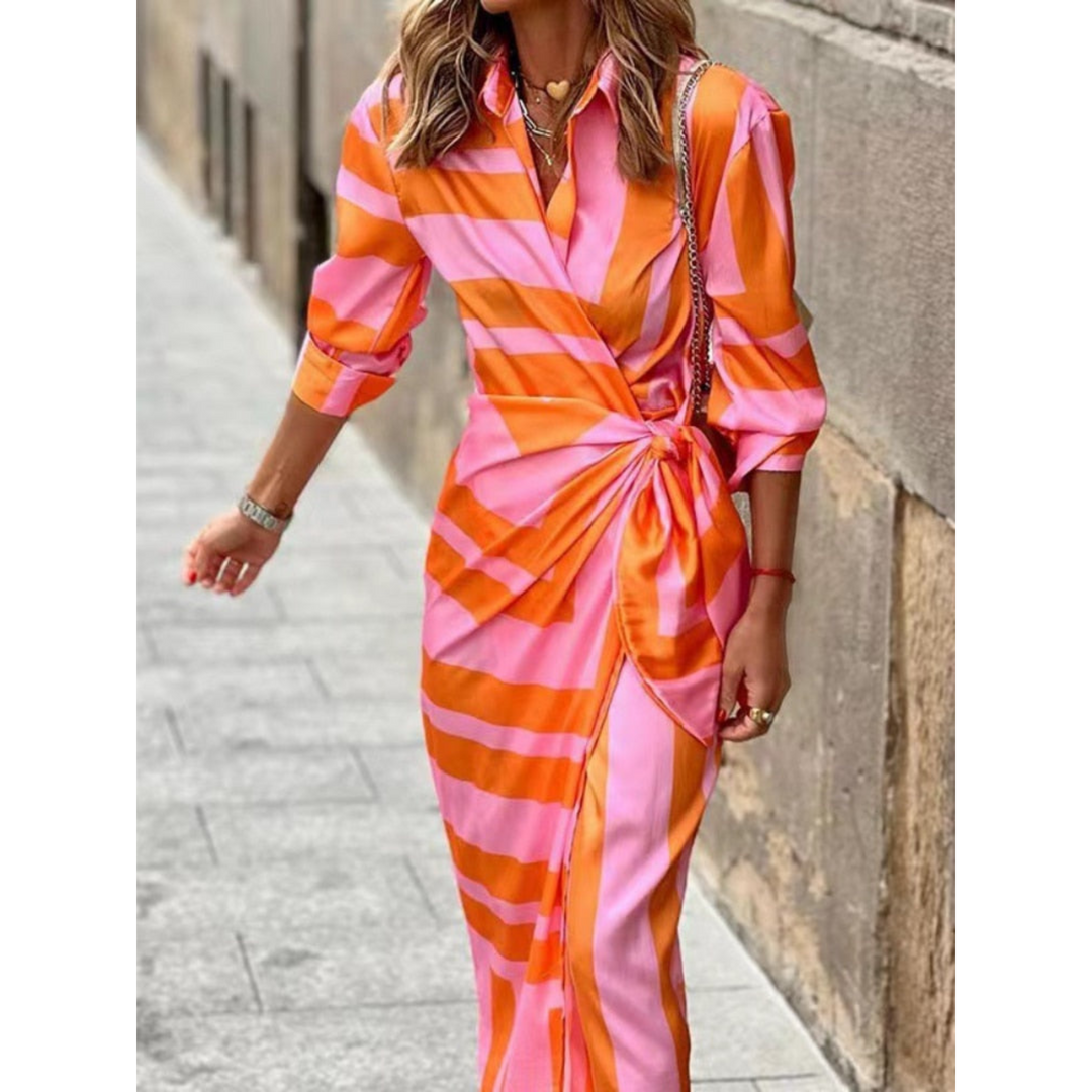 Striped Wrap Summer Dress | Bold, Light and Effortlessly Stylish