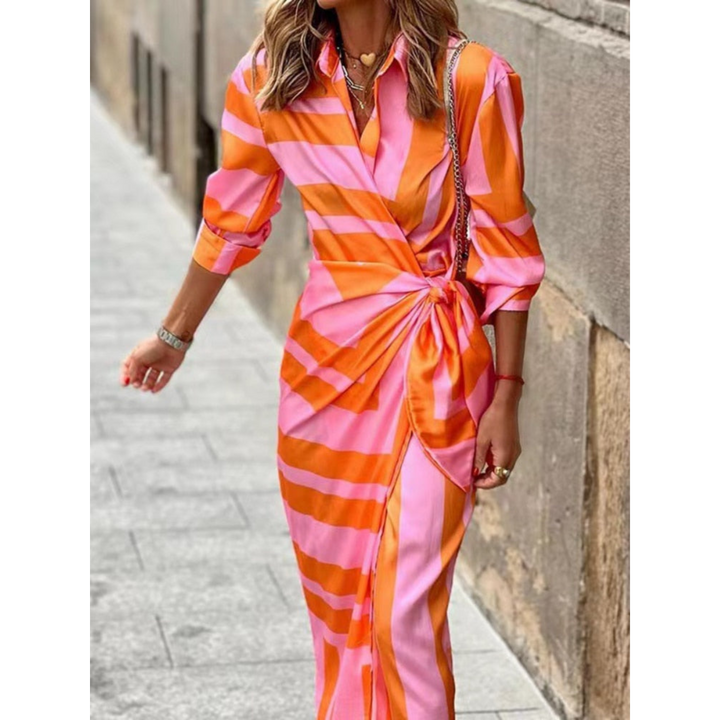 Striped Wrap Summer Dress | Bold, Light and Effortlessly Stylish