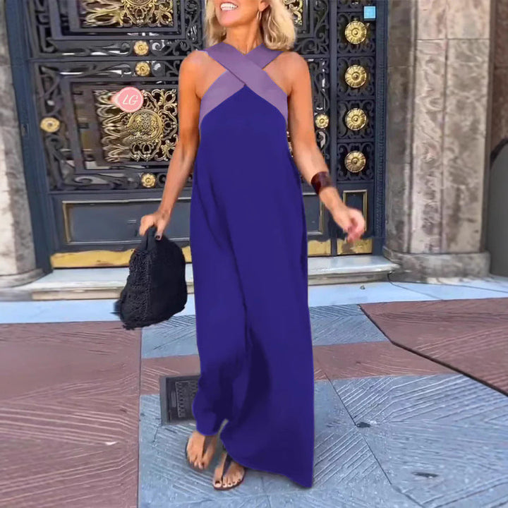 Breathable Comfortable Crossed Maxi Dress