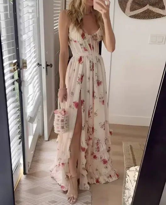Women's Floral Wedding Maxi Dress