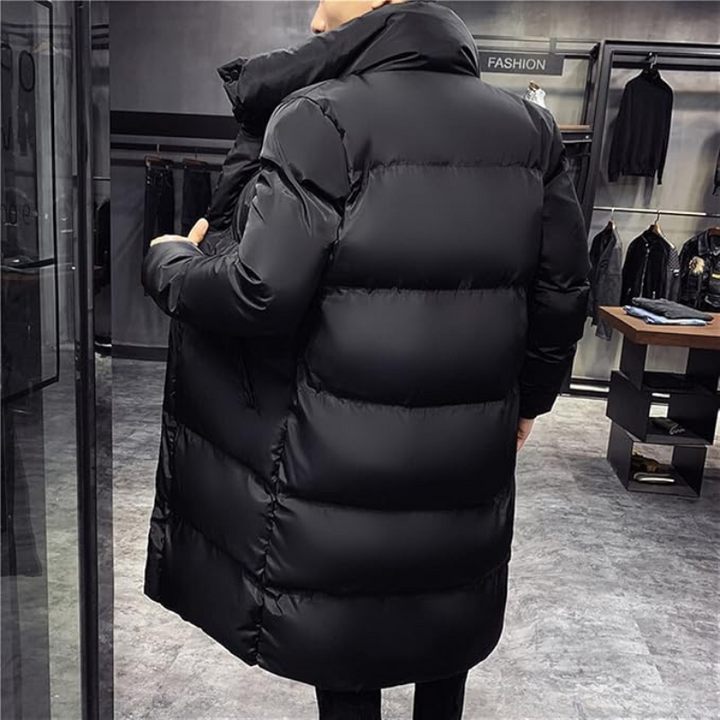 Winter Puffer Jacket with Quilted Design for Men