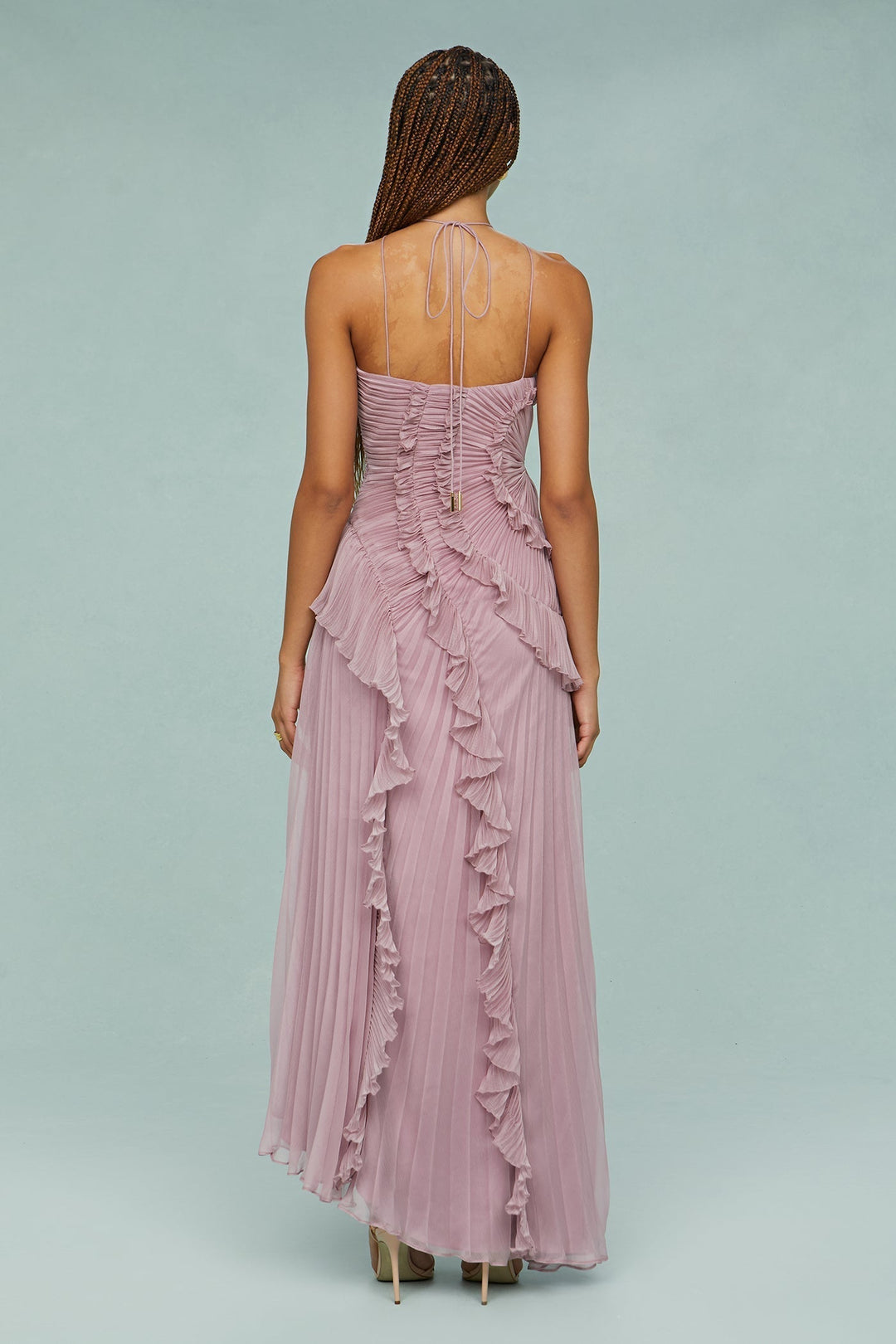 Women's Modern Halter Maxi Dress