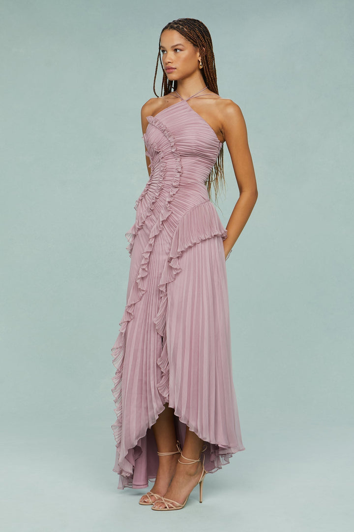 Women's Modern Halter Maxi Dress