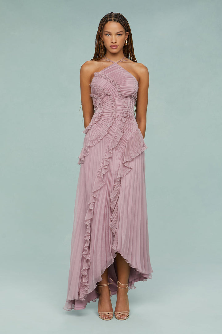 Women's Modern Halter Maxi Dress