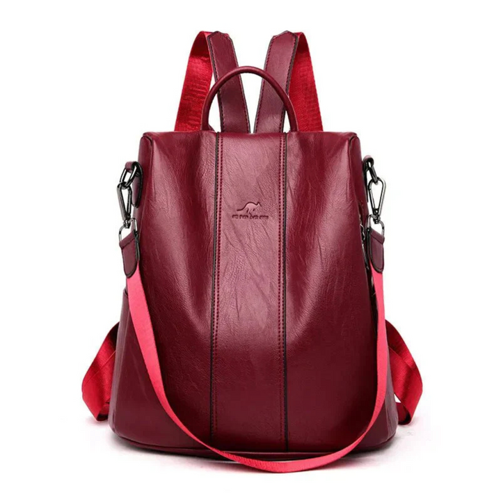 Women’s Anti-Theft Leather Backpack | Secure and Stylish Travel Bag