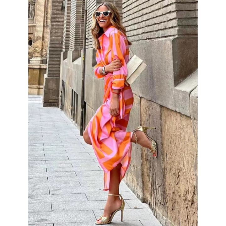 Striped Wrap Summer Dress | Bold, Light and Effortlessly Stylish