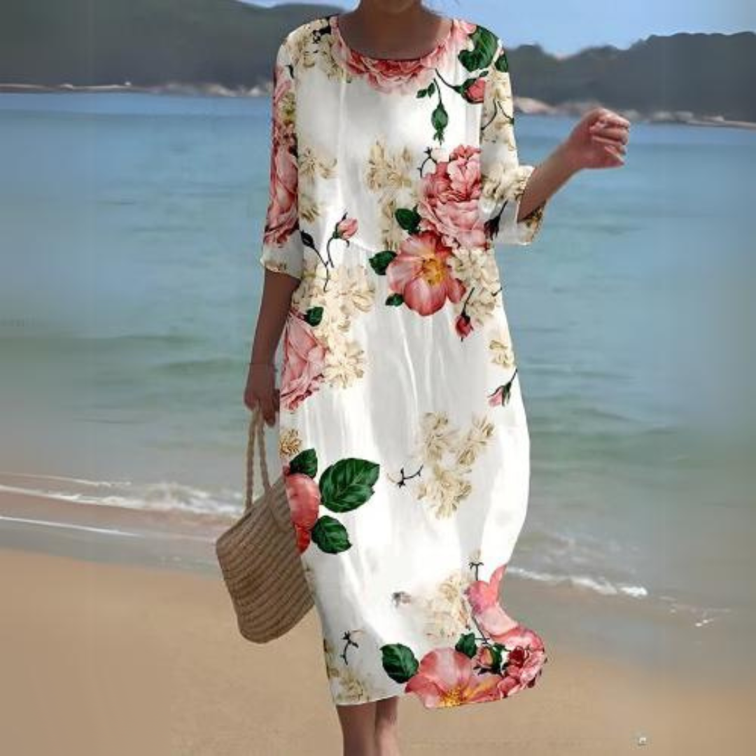 Floral Midi Dress for Women