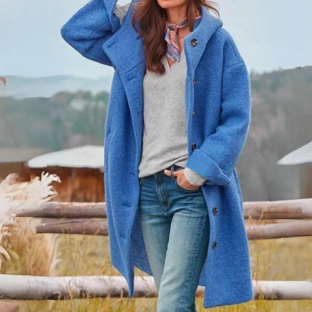 Women's Oversized Hooded Coat | Warm Thick Fabric for Winter Layering