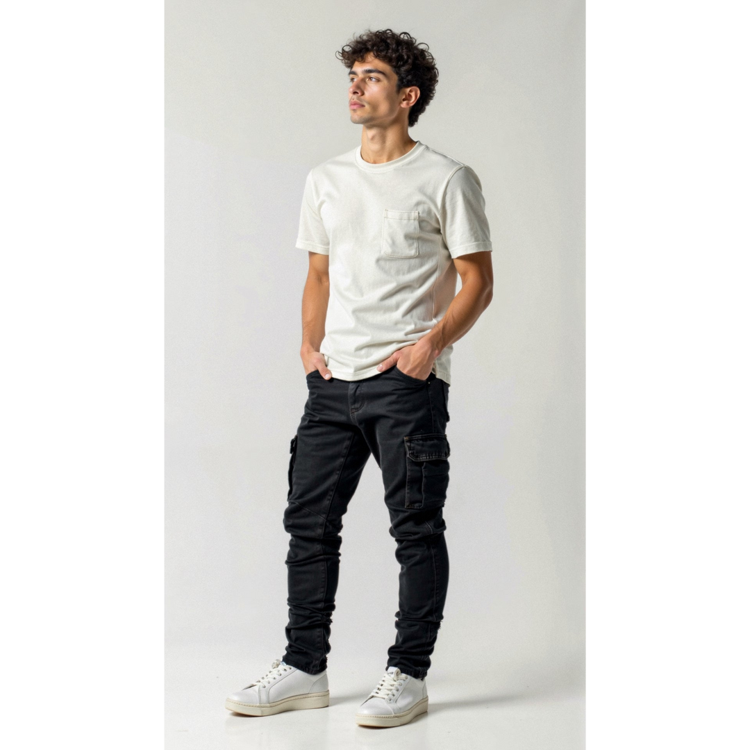 Men Stretch Cargo Jeans