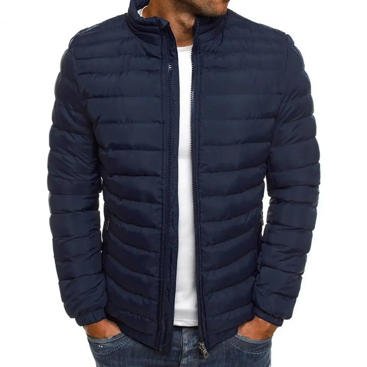 Winter Puffer Jacket with Hooded Design for Men