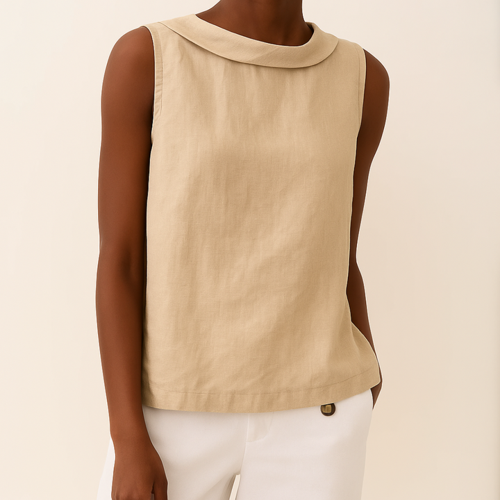 Zoe | Women's Sleeveless High Neck Top