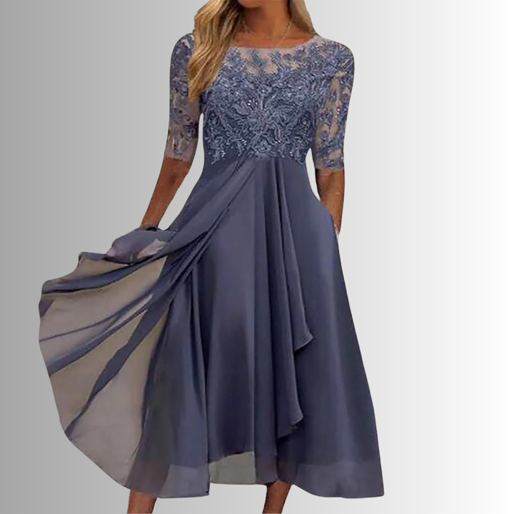 Women's Lace Midi Dress Formal