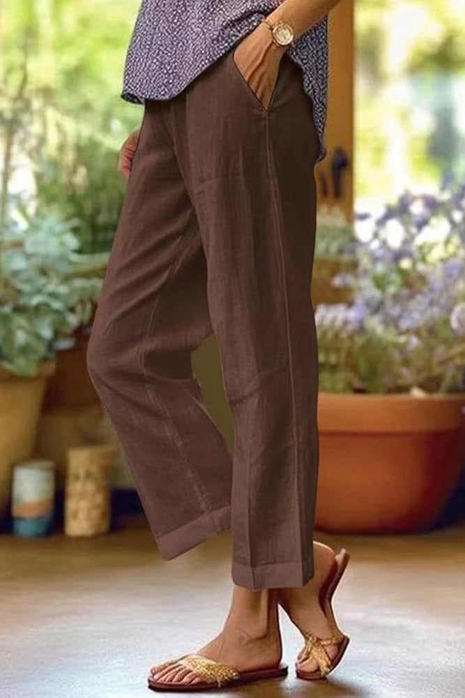 Straight Leg Light Summer Trousers