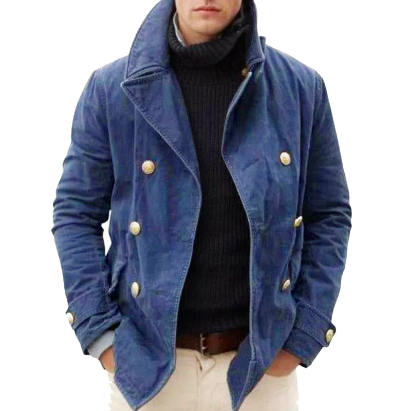 Men's Double-Breasted Jacket | Elegant Design-4