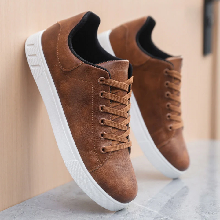 Casual Lace Up Street Sneakers with Clean Design for Men