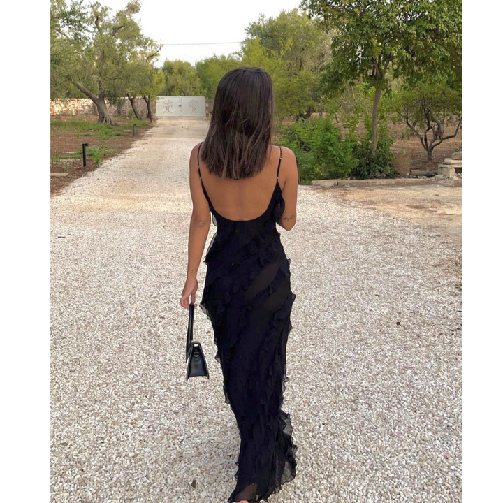 Ruffled Maxi Dress For Women