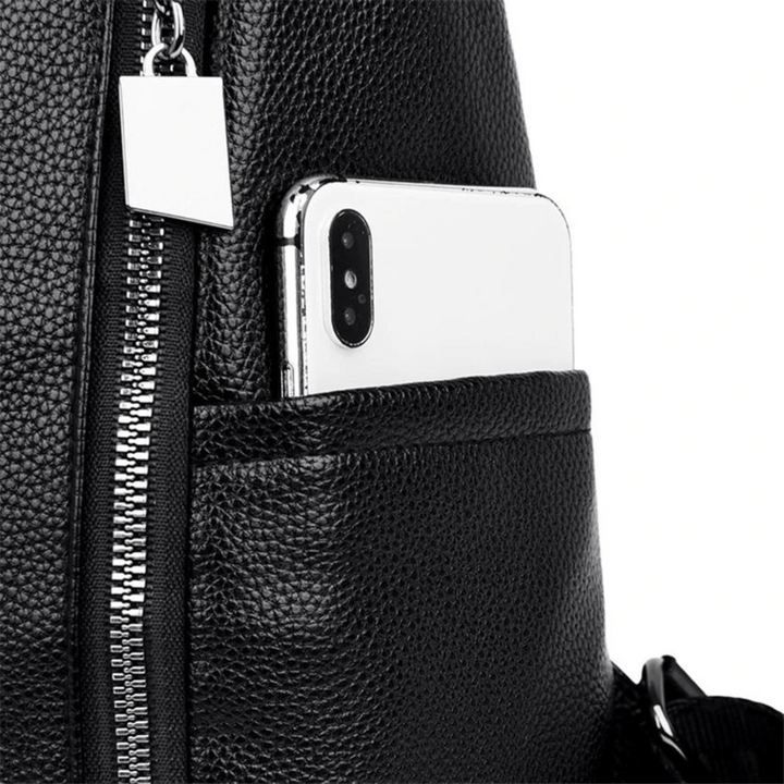 Women’s Anti-Theft Leather Backpack | Secure and Stylish Travel Bag