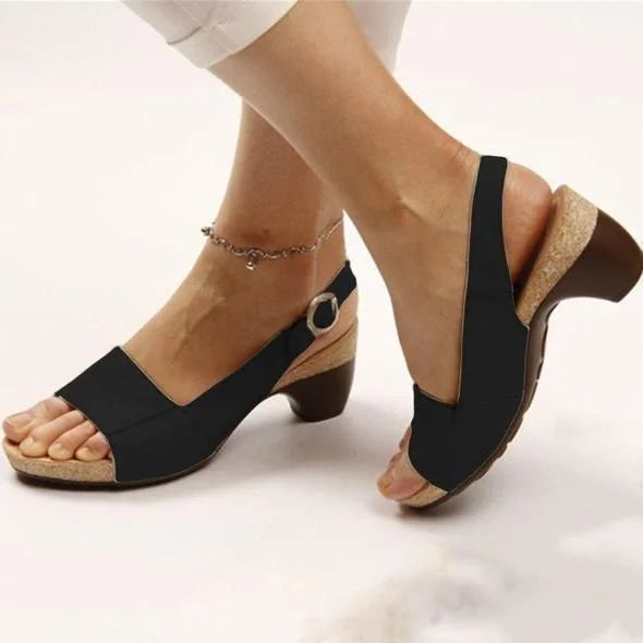 Georgia | Women's Wedge Sandals Arch Support Adjustable Strap