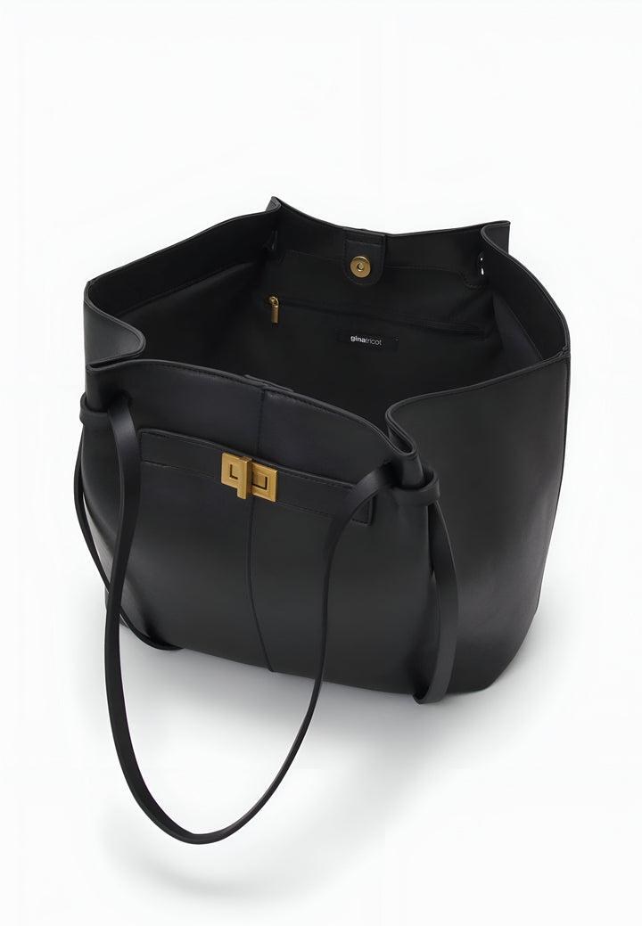 Large Tote Bag With Laptop Compartment And Structured Shape For Everyday Use