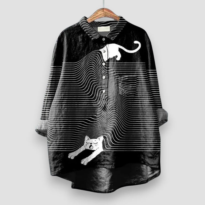 Women's Dog Print Shirt