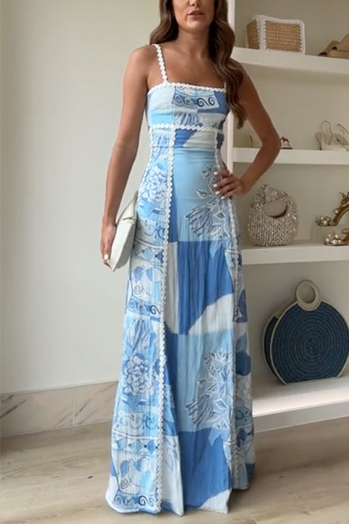 Women's Flowing Evening Wedding Maxi Dress