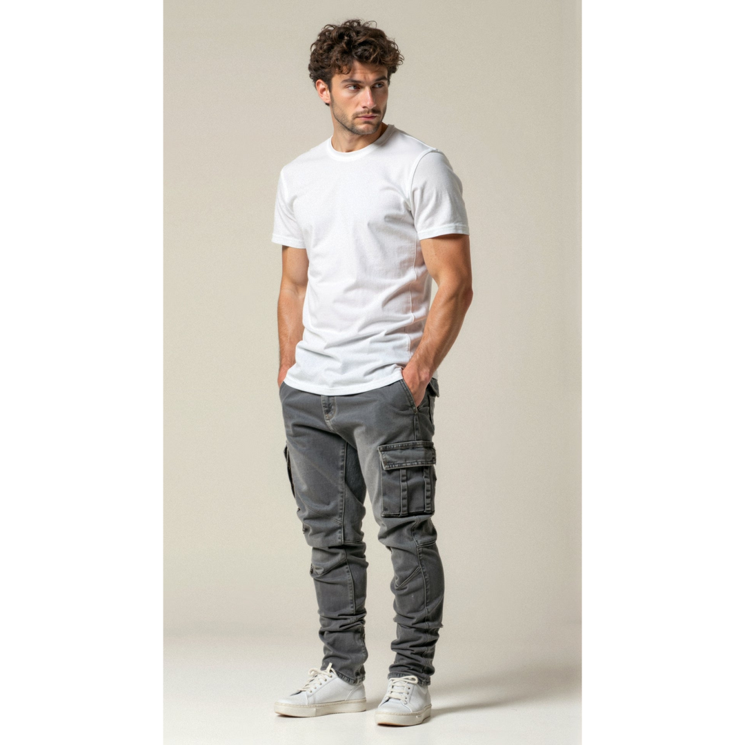 Men Stretch Cargo Jeans