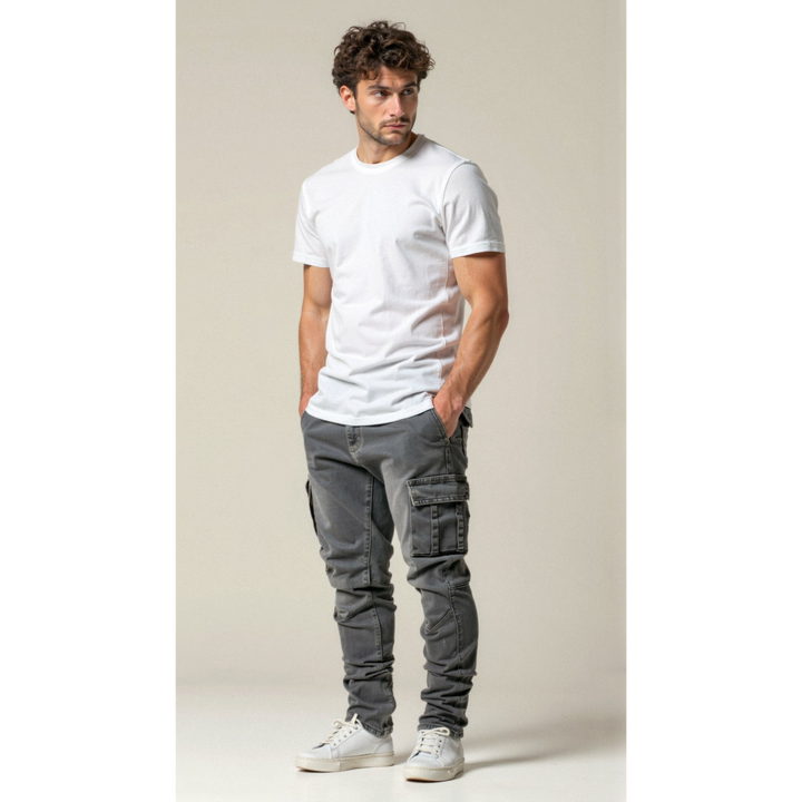 Men Stretch Cargo Jeans