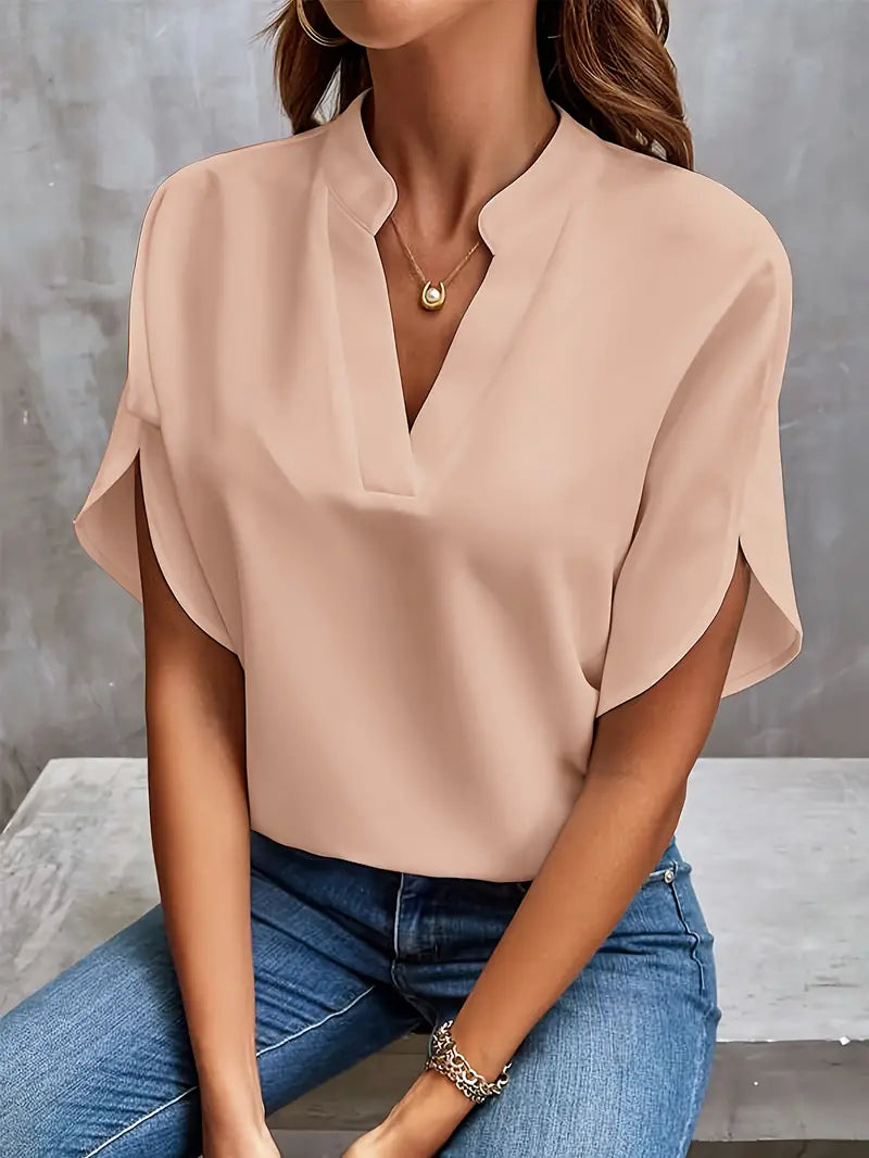 V Neck Blouse for Women