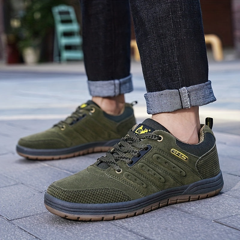 Lace Up Hiking Shoes with Structured Design for Men