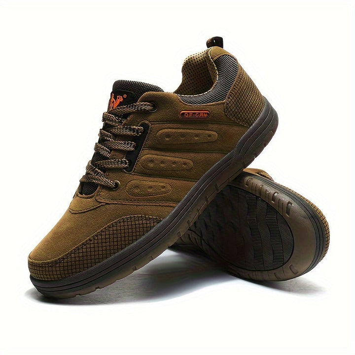 Lace Up Hiking Shoes with Structured Design for Men