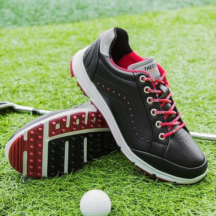 Golf Shoes with Integrated Spikes and Athletic Design for Men