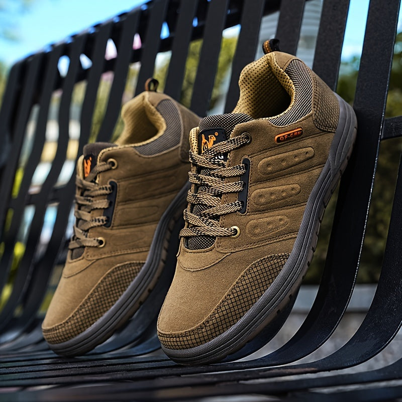 Lace Up Hiking Shoes with Structured Design for Men