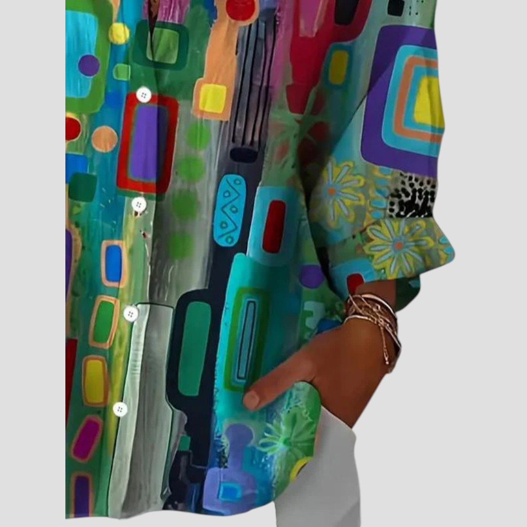 Women's Geometric Print Blouse